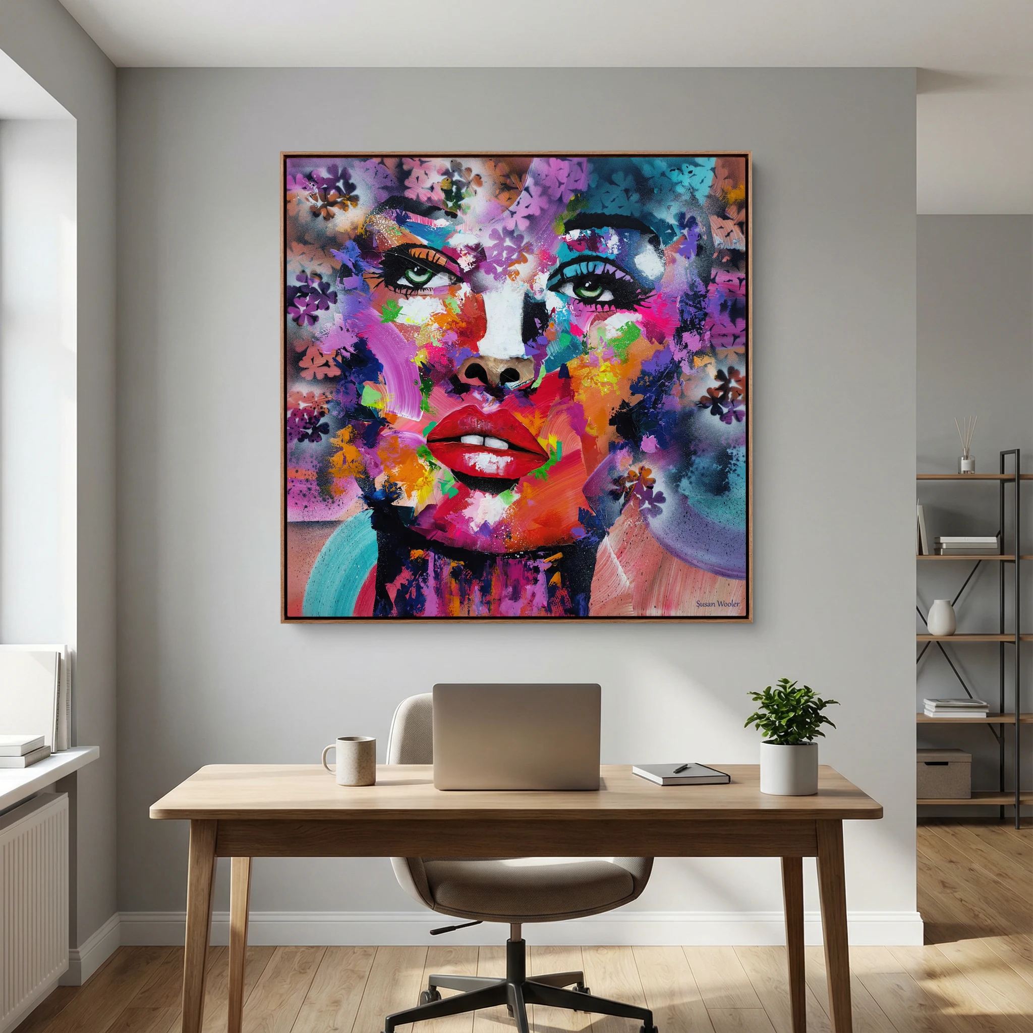Spectrum of a Soul - Framed Canvas Print