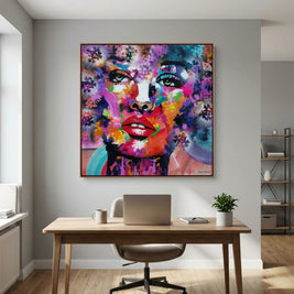 Spectrum of a Soul - Framed Canvas Print