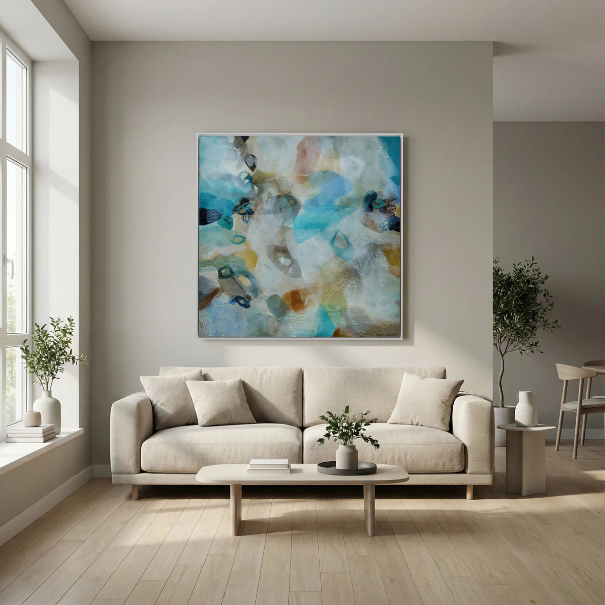 Haven of Peace - Framed Canvas Print