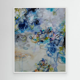 Exhaled Emotions - Framed Canvas Print