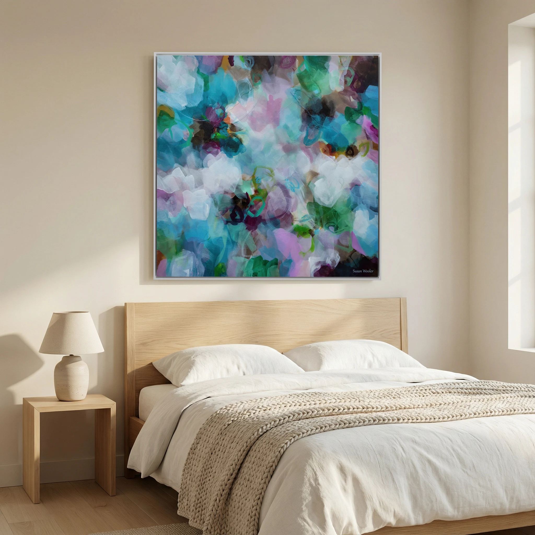 Breathe - Framed Canvas Print