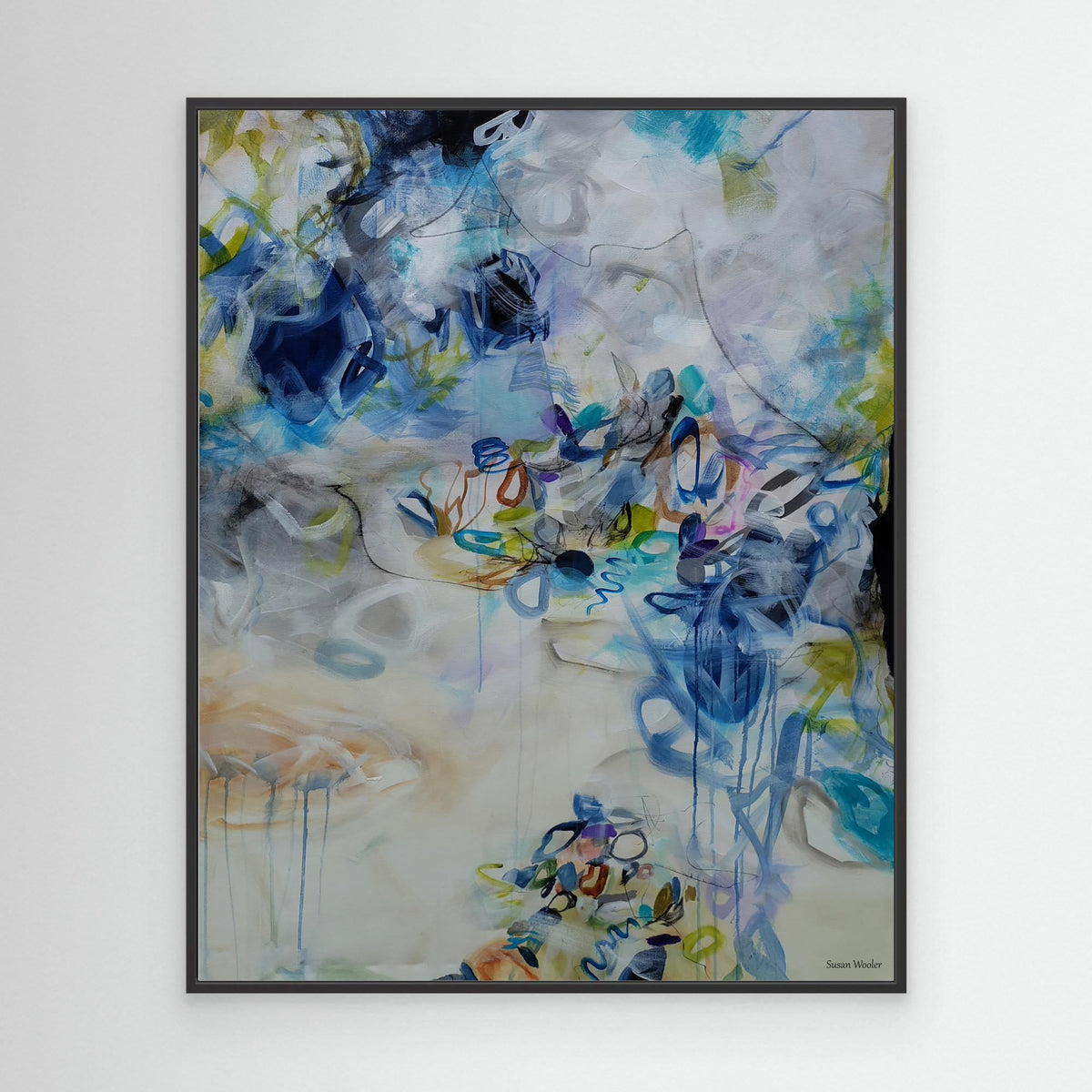 Exhaled Emotions - Framed Canvas Print