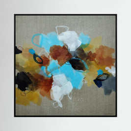 Moving Forward I - Framed Canvas Print