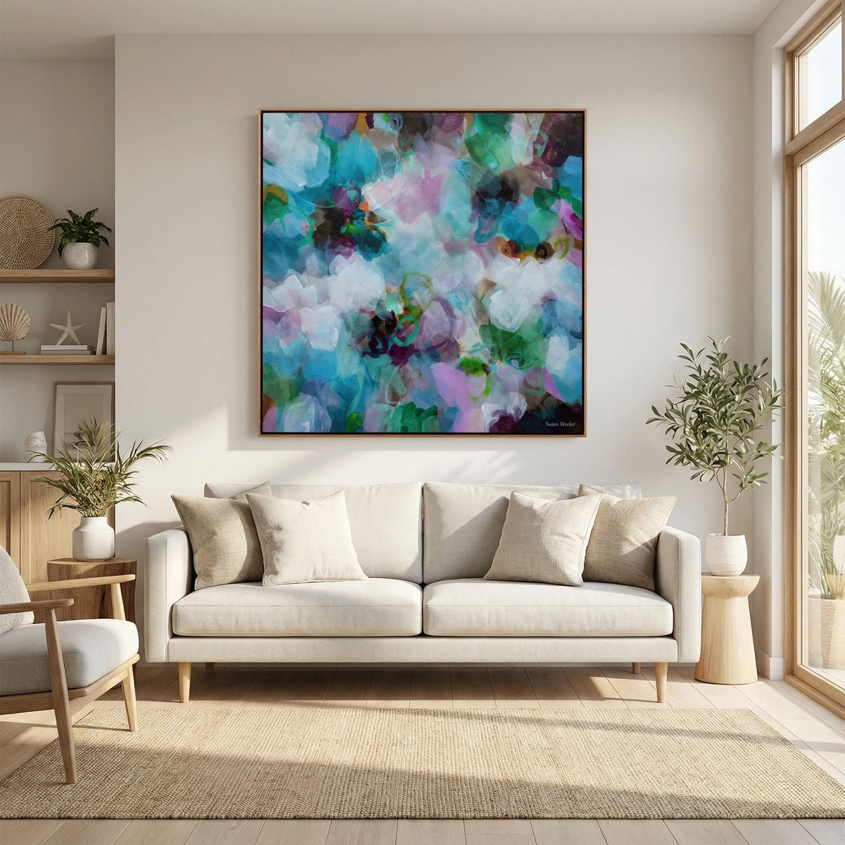 Breathe - Framed Canvas Print