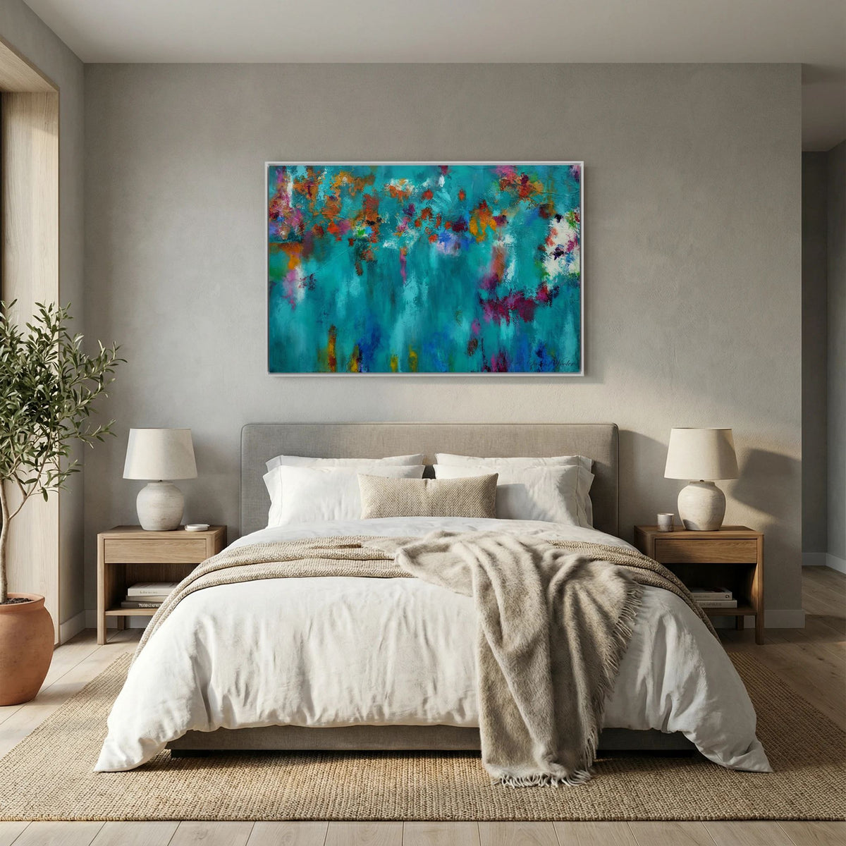 Where the Ridge Meets the Deep - Framed Canvas Print