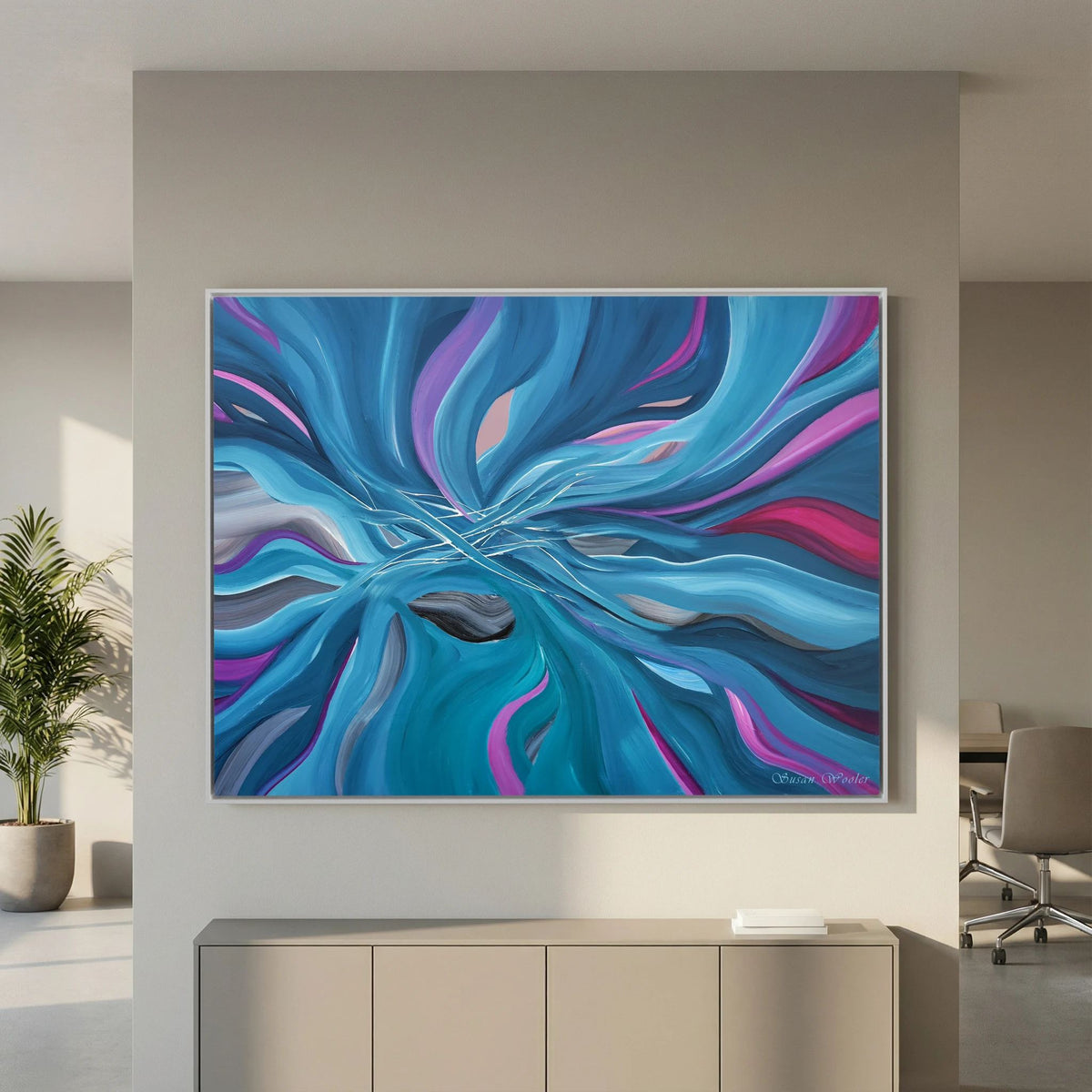 Luminescence - Framed Canvas Print