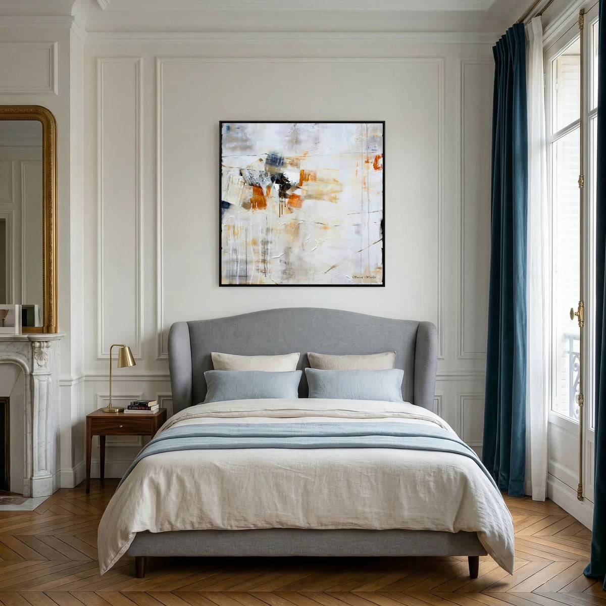White Beach - Framed Canvas Print