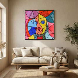 The Modern Muse - Framed Canvas Print