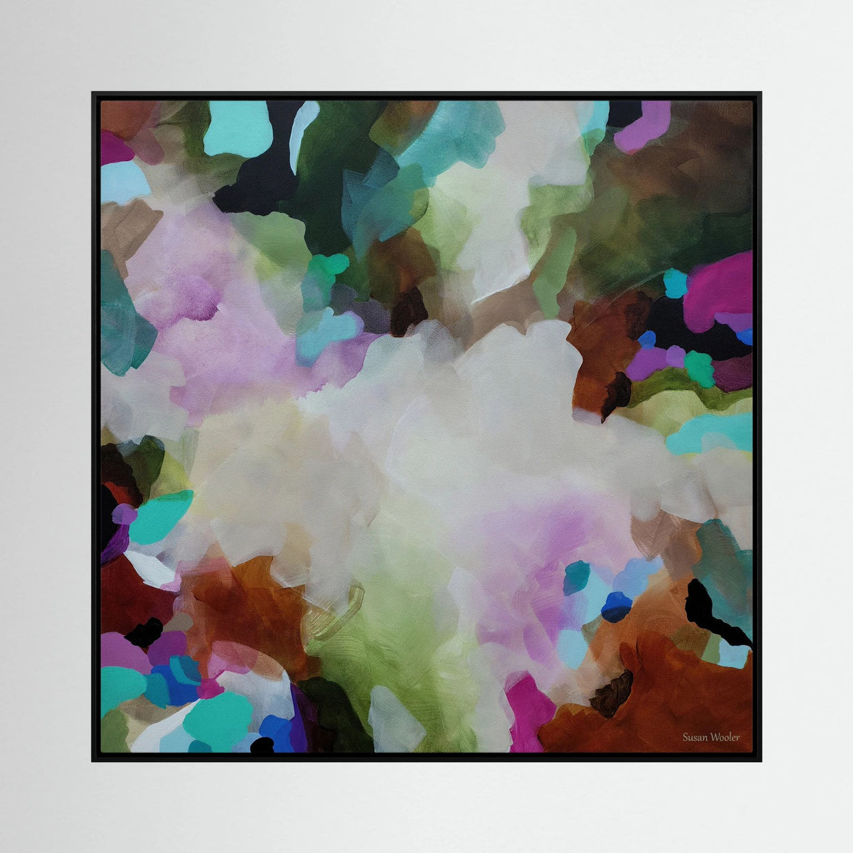 Movement in Colour - Framed Canvas Print