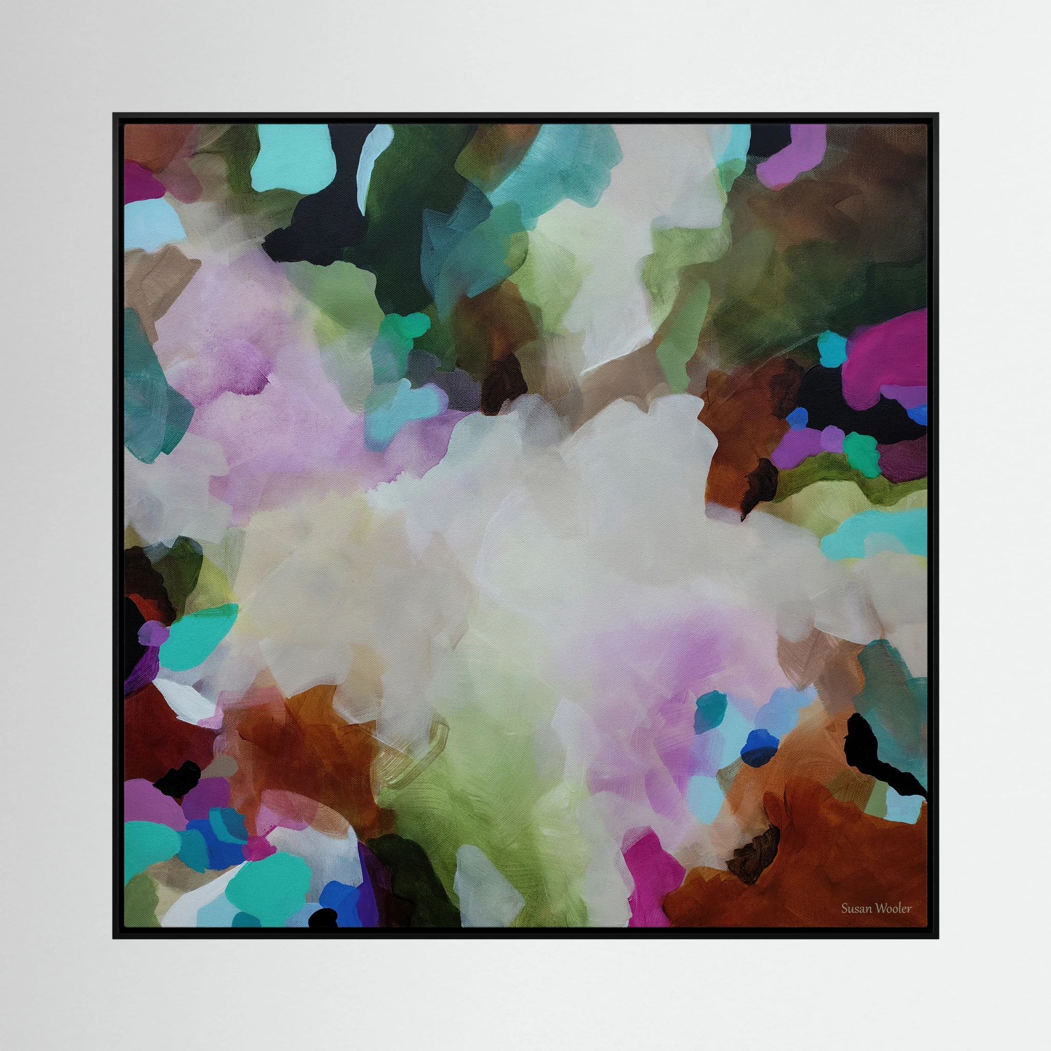 Movement in Colour - Framed Canvas Print