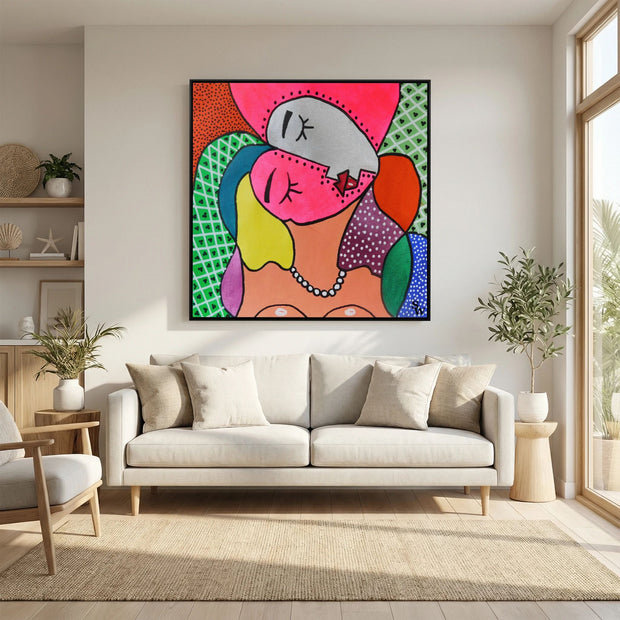 Patterns of Intimacy - Framed Canvas Print