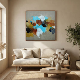 Moving Forward I - Framed Canvas Print