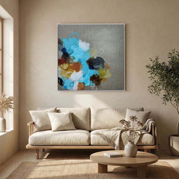 Moving Forward III - Framed Canvas Print