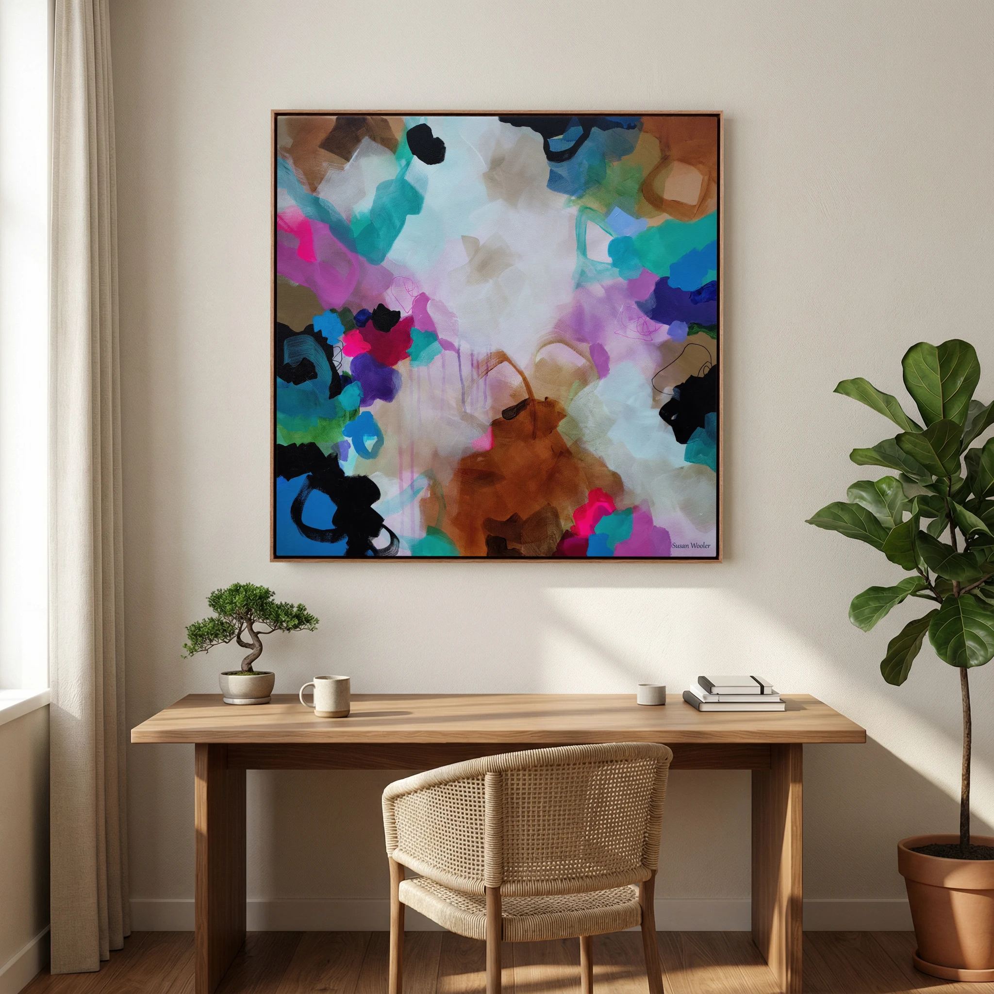 Where the Land Breathes - Framed Canvas Print