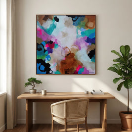 Where the Land Breathes - Framed Canvas Print