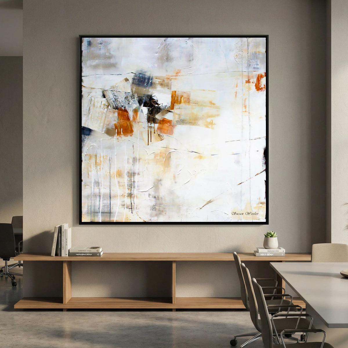 White Beach - Framed Canvas Print