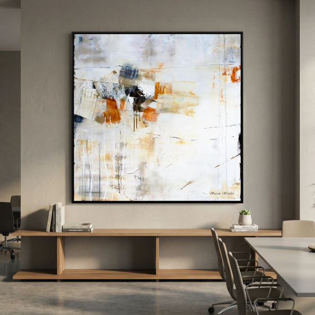 White Beach - Framed Canvas Print