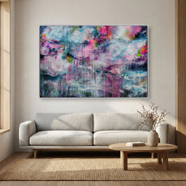Rainfall - Framed Canvas Print