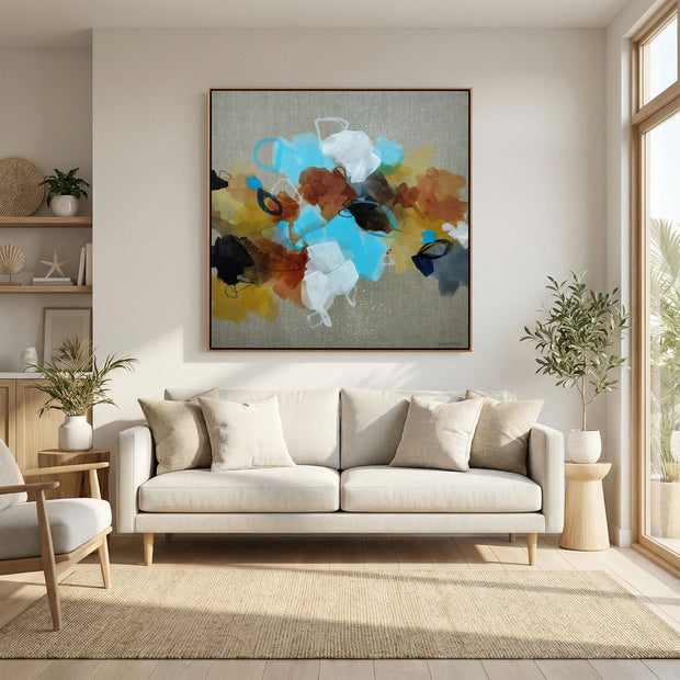 Moving Forward I - Framed Canvas Print