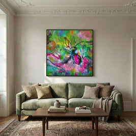 Free as the Wildflowers - Framed Canvas Print