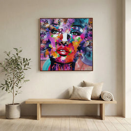 Spectrum of a Soul - Framed Canvas Print