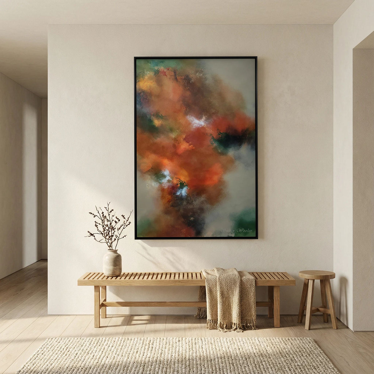 Copper & Clay - Framed Canvas Print