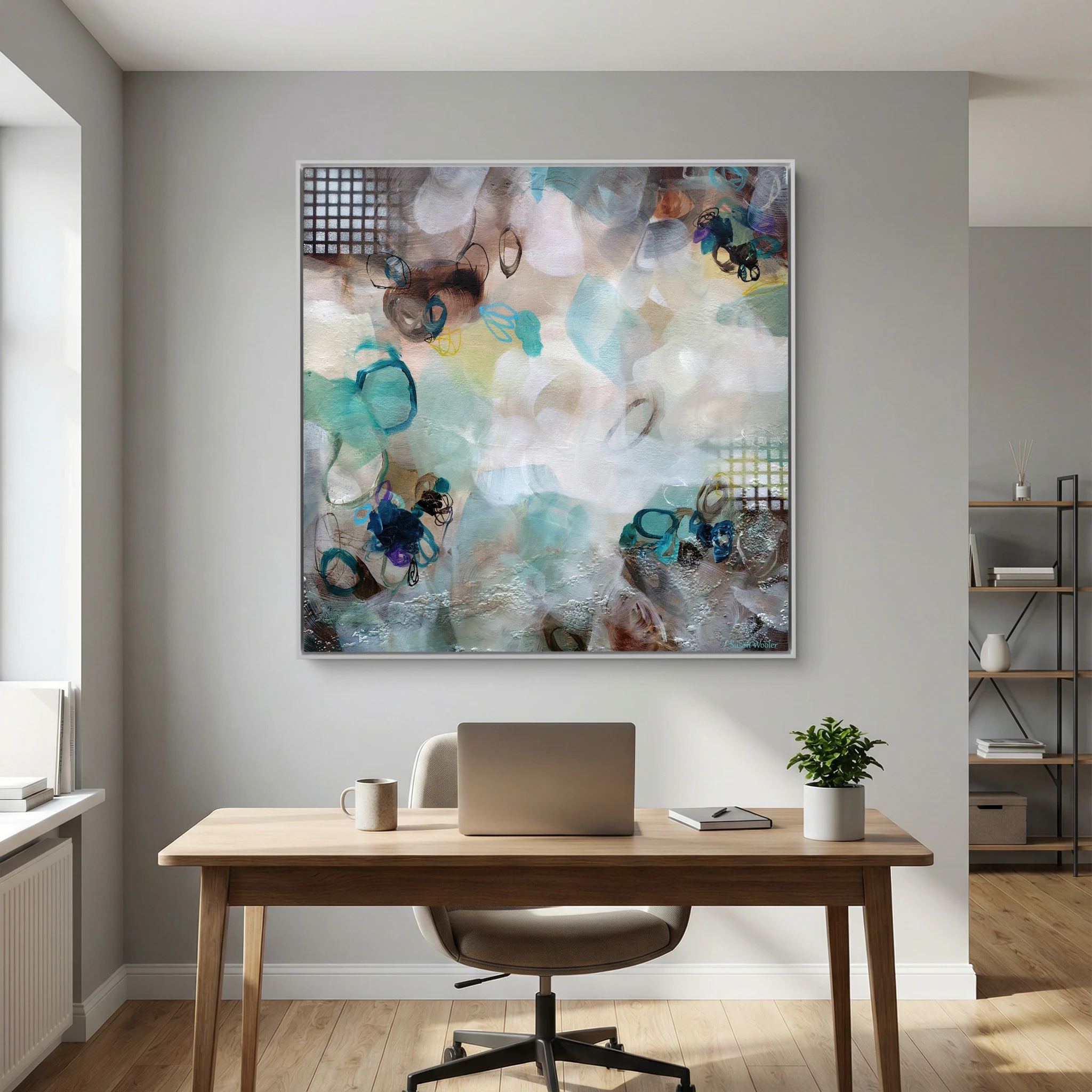 Mountain Dawn - Framed Canvas Print