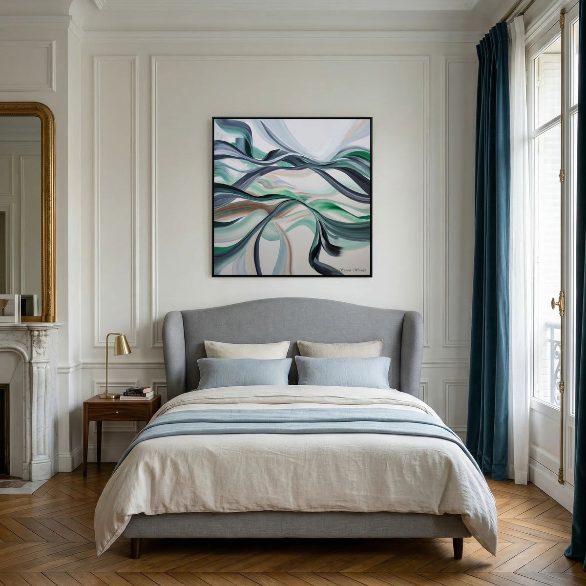 Undulation - Framed Canvas Print
