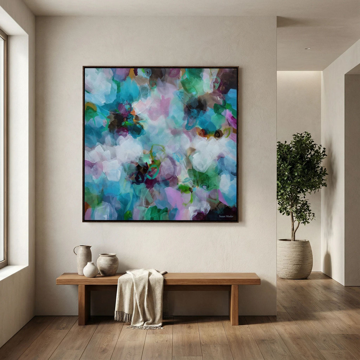 Breathe - Framed Canvas Print
