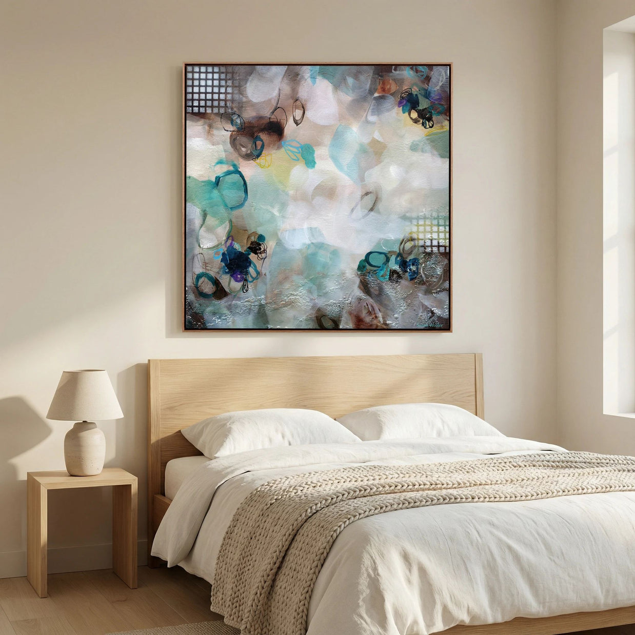 Mountain Dawn - Framed Canvas Print