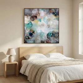 Mountain Dawn - Framed Canvas Print
