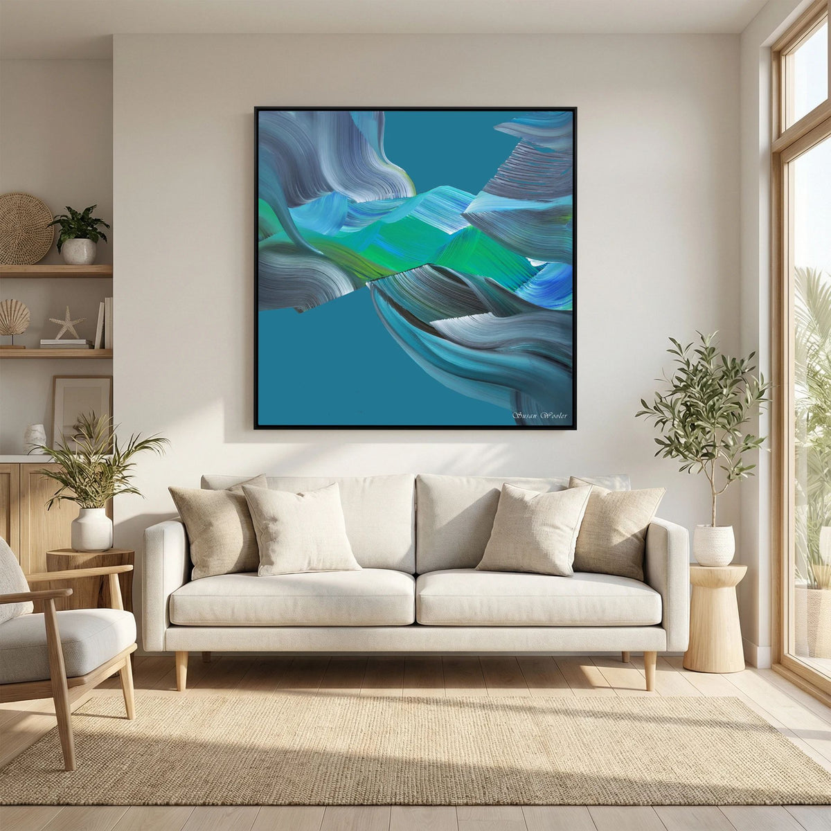 Meridian - Framed Canvas Print