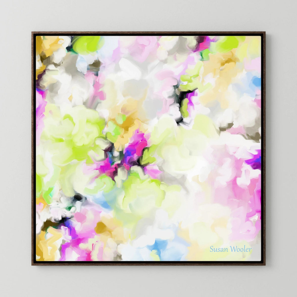 Whispering Petals - Framed Canvas Print