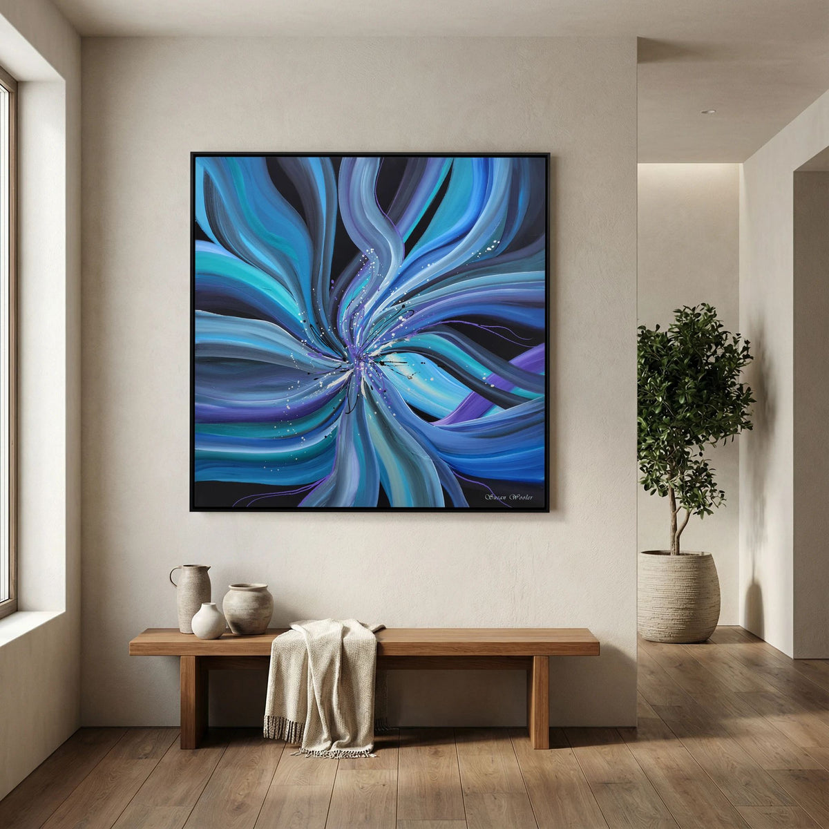 Vortex - Framed Canvas Print
