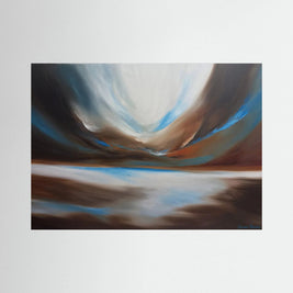 Drifting Light - Framed Canvas Print