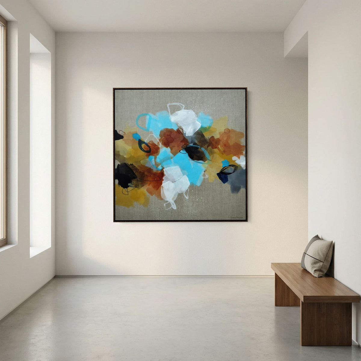Moving Forward I - Framed Canvas Print