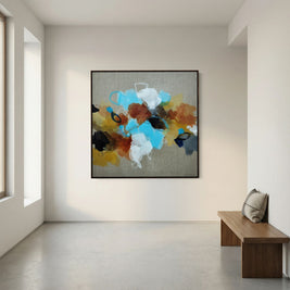 Moving Forward I - Framed Canvas Print