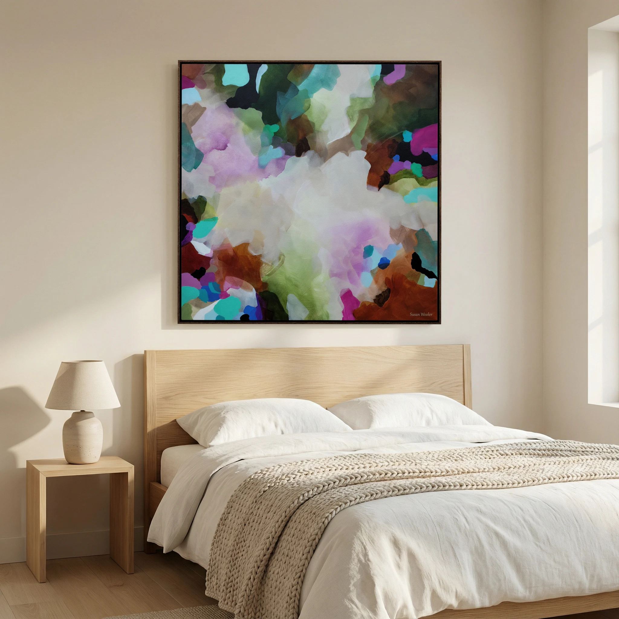 Movement in Colour - Framed Canvas Print