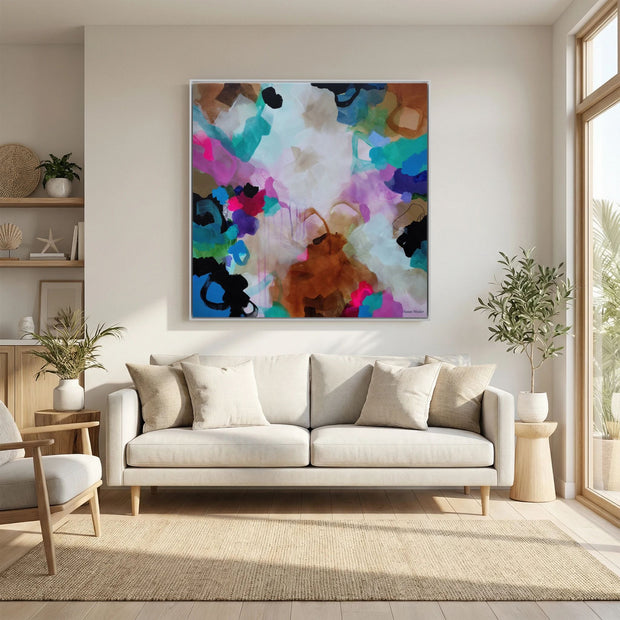 Where the Land Breathes - Framed Canvas Print