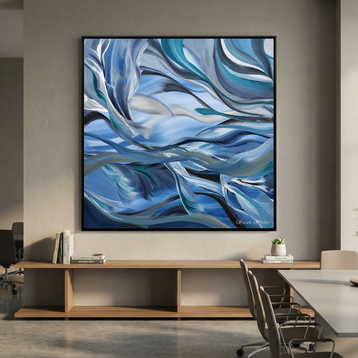 Surge - Framed Canvas Print