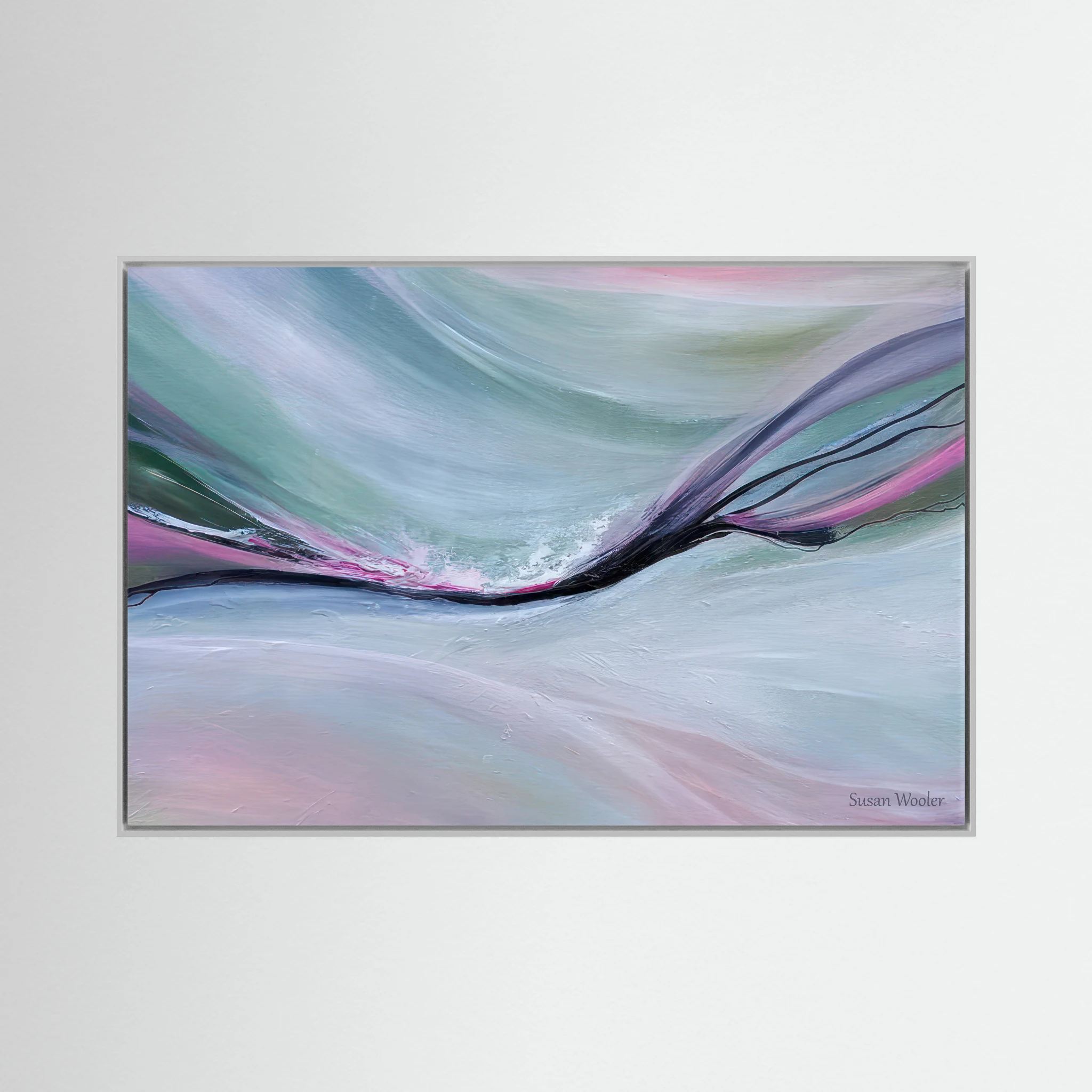 Night Sky - Framed Canvas Print