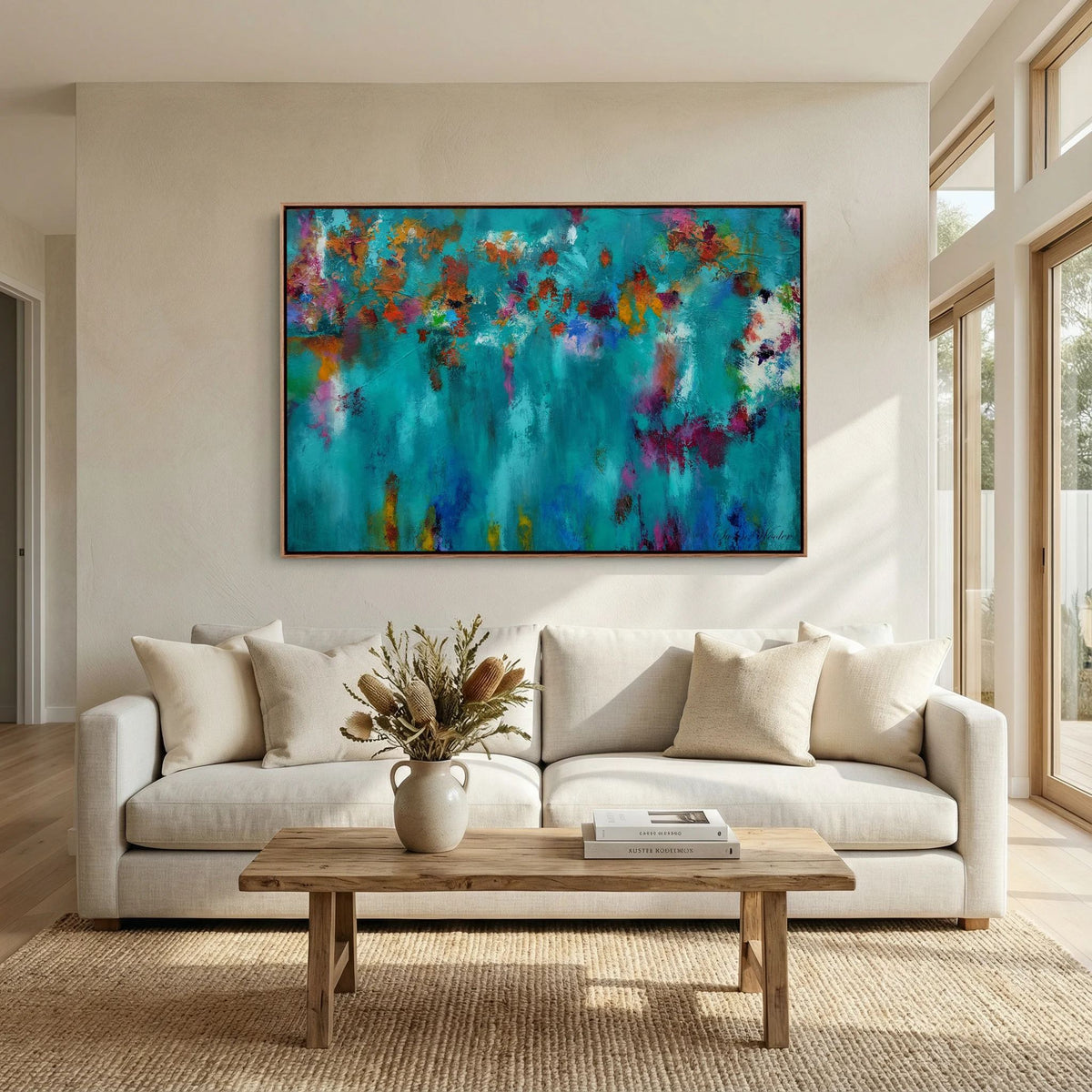 Where the Ridge Meets the Deep - Framed Canvas Print