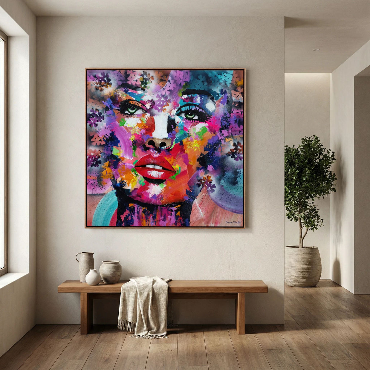 Spectrum of a Soul - Framed Canvas Print