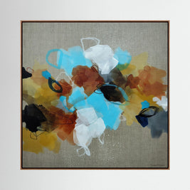 Moving Forward I - Framed Canvas Print