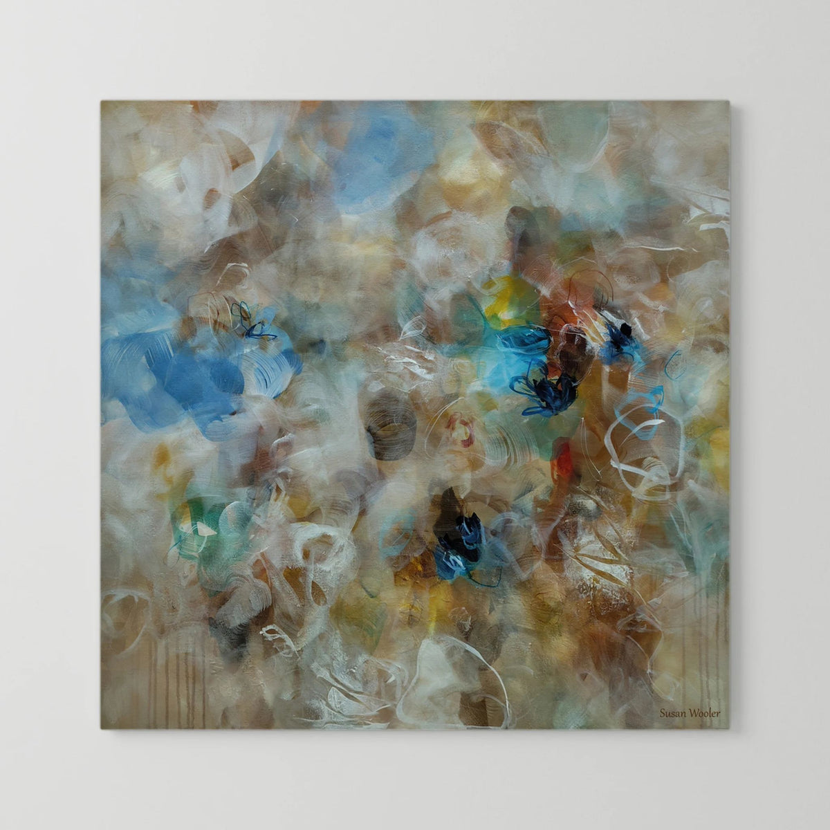 Sound of the raindrops - Framed Canvas Print