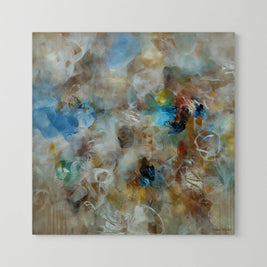 Sound of the raindrops - Framed Canvas Print