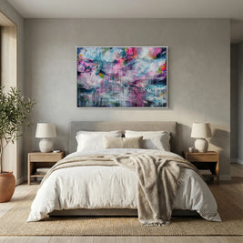 Rainfall - Framed Canvas Print