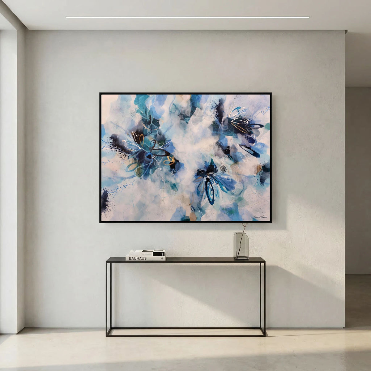 Whispering Petals - Framed Canvas Print