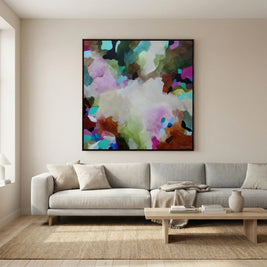 Movement in Colour - Framed Canvas Print