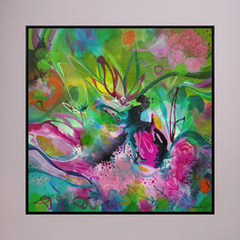 Free as the Wildflowers - Framed Canvas Print